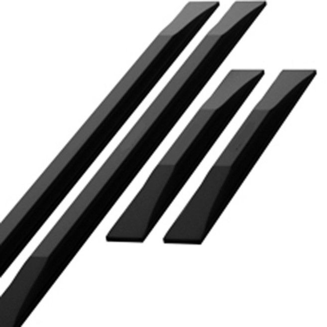 30Cm 롱타입 문콕방지 도어가드 부드러운 연질 PVC 고무소재 패드 30cm 15cm 세트 스펀지, 1세트, 블랙