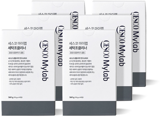 세스코 마이랩 세탁조 클리너 (90g x4개입) x6박스, 90g, 6개