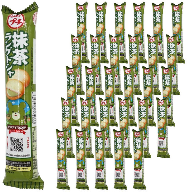 부르본 쁘띠 랑그드샤 말차 맛, 40g, 30개