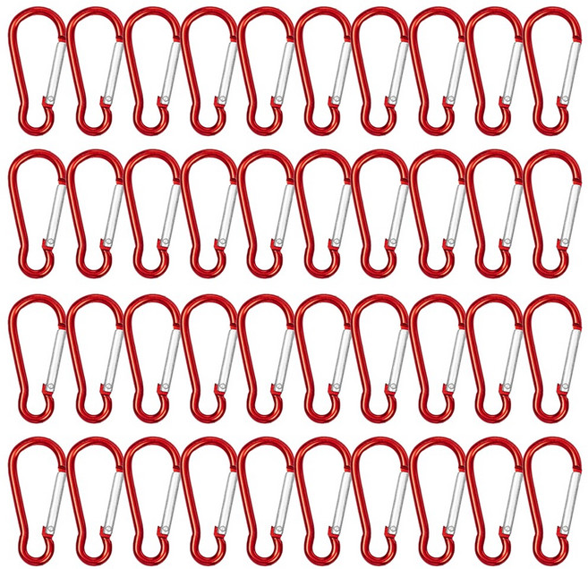 카라비너 B타입 2호, 40개, 레드