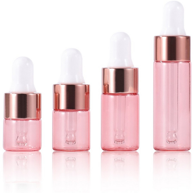 모든유통 로즈골드 미니 스포이드 향수 공병 아로마 유리 용기 1ml 2ml 3ml 5ml, 1개