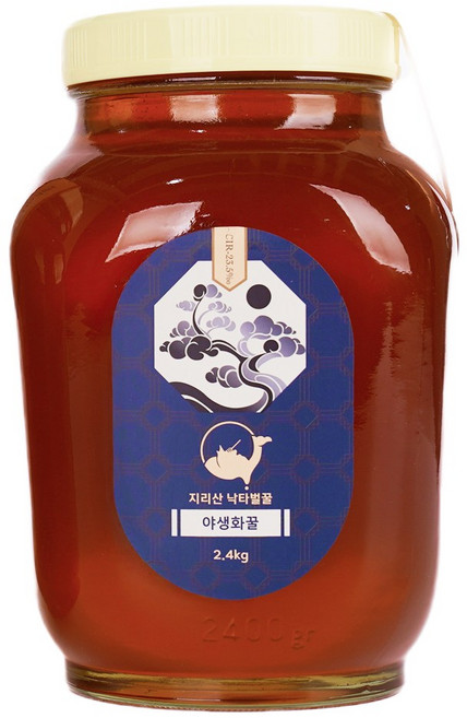 지리산 낙타벌꿀 야생화 꿀 100% 자연 벌꿀, 2.4kg, 1개