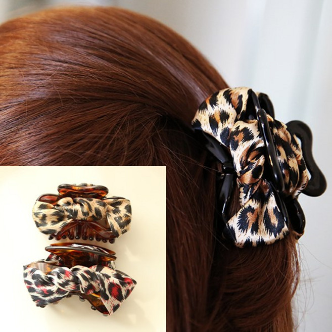 MISS21 포로리 패턴 헤어핀 머리핀 집게핀 2개 세트 (hp219)