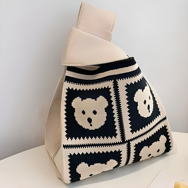 버블리데이 가벼운 니트 토트백 미니 에코백