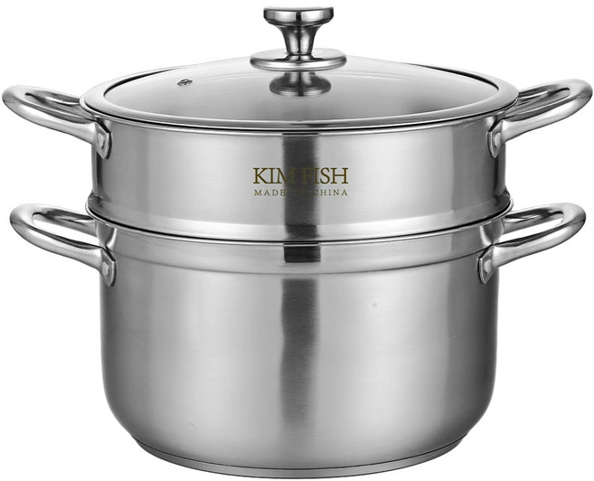 찜기 냄비 프리미엄 스텐 찜냄비냄비 다용도 찜기+전골냄비 세트, 1개, 20cm