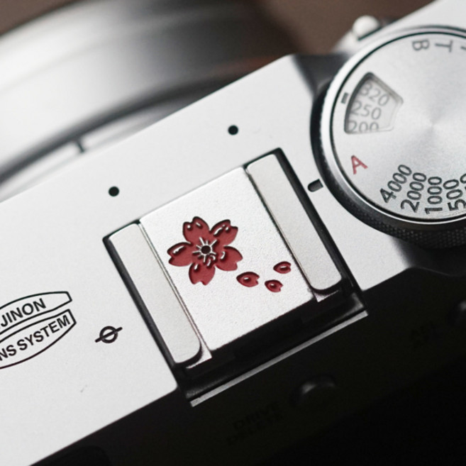 사쿠라 카메라 핫슈 커버 보호대 캡 소프트 릴리스 버튼 Sony A7C2 Fujifilm X100V Canon Nikon ZF 미러리스 카메라, [00] sticky type, [03] hot shoe cover