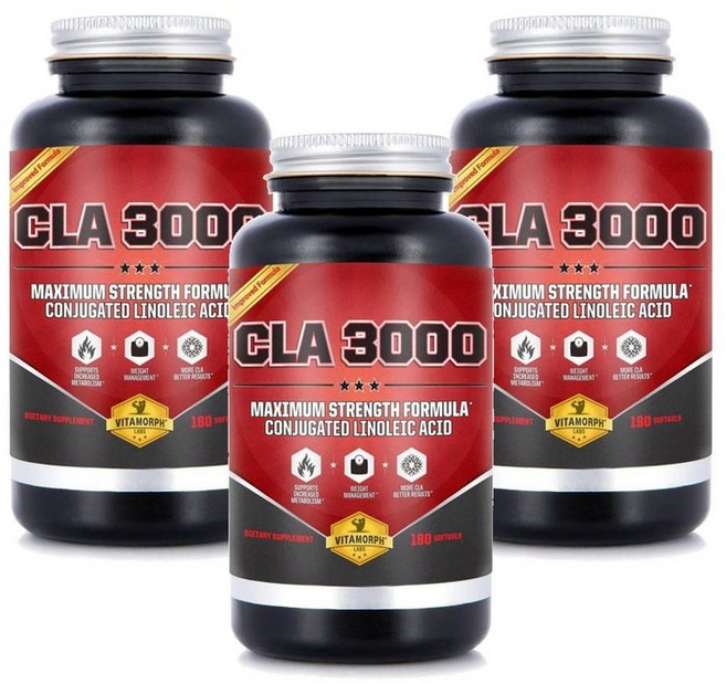 비타모프 랩스 CLA 3000 공액 리놀레산 소프트젤 180정, 3개