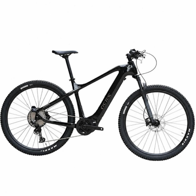 이스턴코리아 EM8 시마노 12단 M560 미드모터 카본 전기 MTB 산악 자전거, 블랙 - 27.5 x 17인치, 1개, 188cm