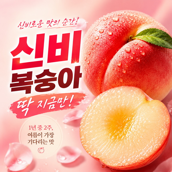 [한정물량 특가] 아삭달콤 고당도 신비복숭아 OPEN!!, 1박스, 신비 복숭아 1kg 소과 14-16과