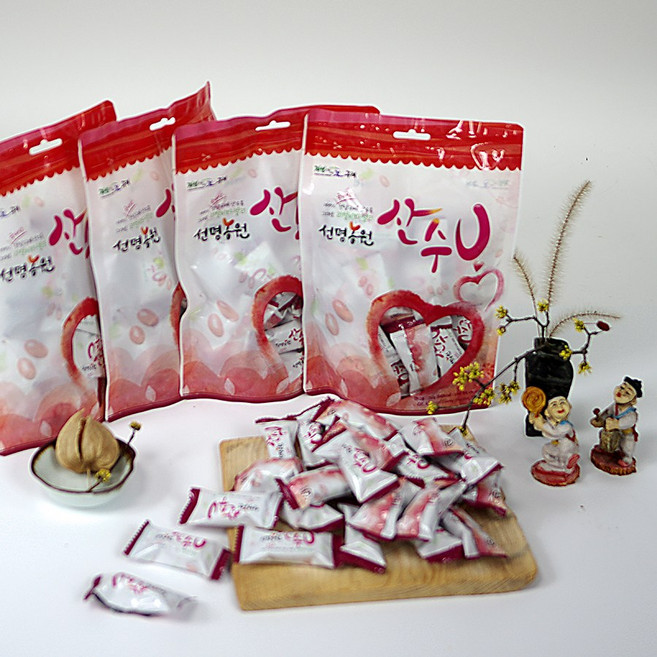 전남 구례 산동 산수유 젤리 250g 4봉 선물세트