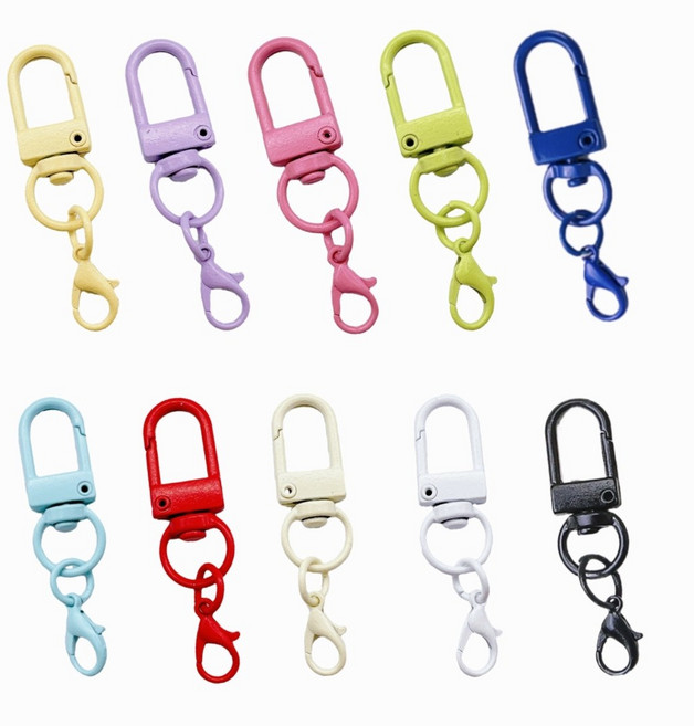 열쇠고리 칼라 고리키링 10색20pcs, 1개, D링