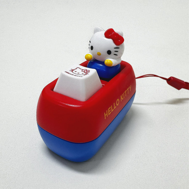 헬로키티 키링 고양이 키캡 키링 스트레스해소 장난감, 1개