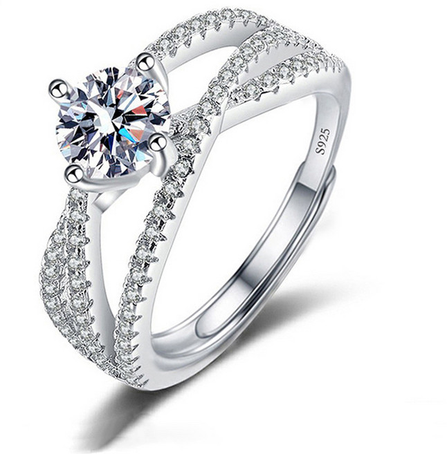 라우너스 (실버S925) 보석 큐빅 오픈링 반지 모음