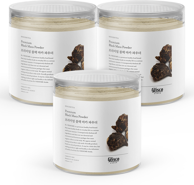 신서리티 프리미엄 블랙마카 파우더 젤라틴화 분말, 3개, 150g