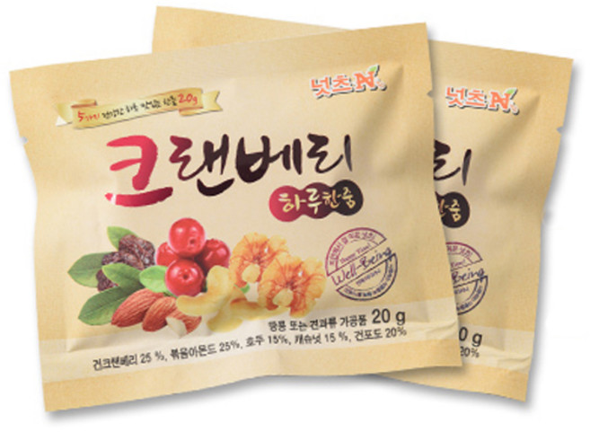 [선물박스] 넛츠앤 하루한줌 견과 크랜베리 30봉, 30개, 20g