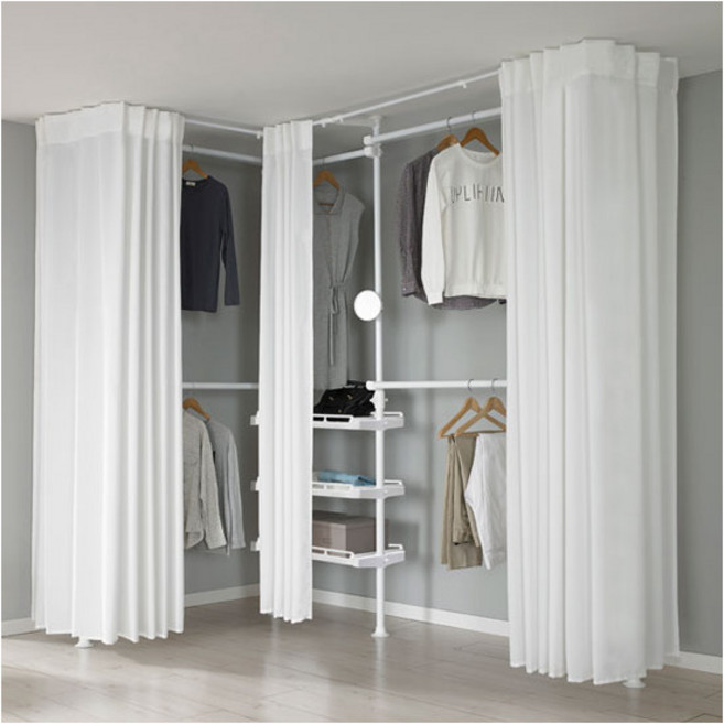 [왕자행거] 왕자 코너형드레스룸_4P_밀폐선반_플레인화이트_945_PW, 상세 설명 참조
