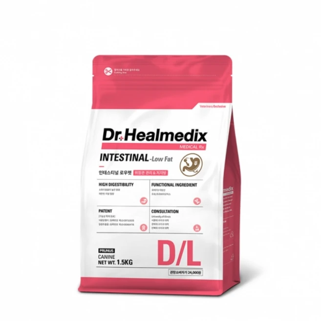 닥터힐메딕스 인테스티널 로우펫 D/L intestinal Low Fat 1.5kg, 1개, 닭 - 쿠팡