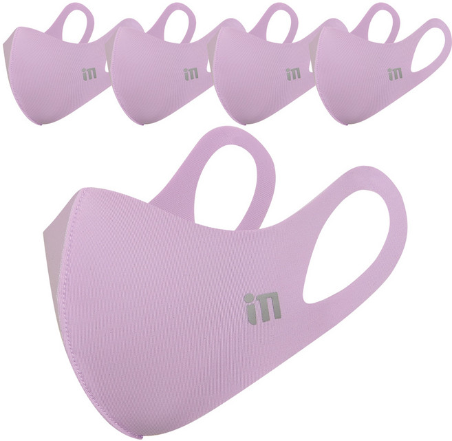 아이엠 쿨마스크 5P 혼합, 라벤더퍼플, 5개