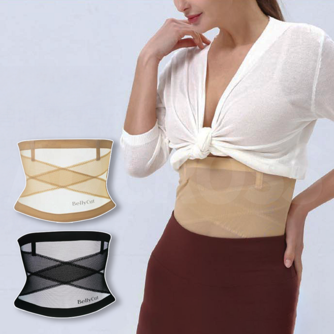 [인포벨]TV홈쇼핑정품 애드크로스 최정원 아쿠아 통풍 똥배 보정 복대 벨리컷 몸매 뱃살 보정 속옷, 2개