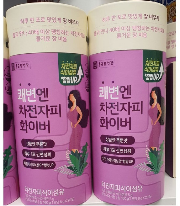 종근당건강 쾌변엔 차전자피 화이버 6g x 30포, 8g, 40개