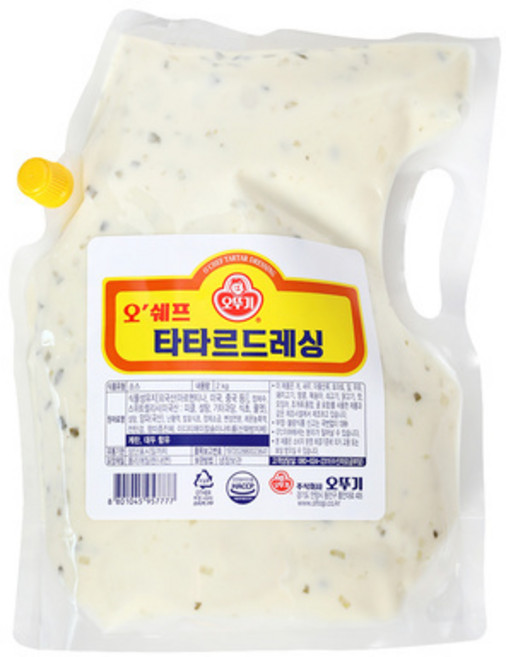 오쉐프타타르드레싱 2kg/오뚜기, 2kg, 1개