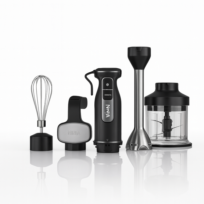 샤크닌자 파워 핸드 블렌더 멀티 믹서기 CI100KR, 실버블랙