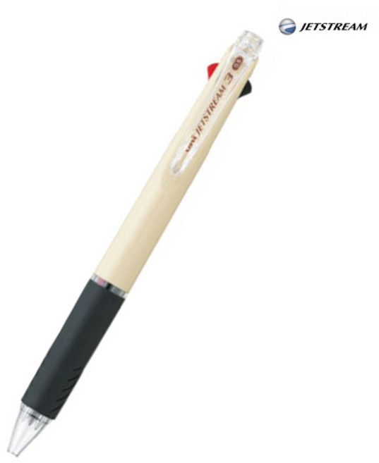 유니 제트스트림 3색 볼펜 0.5mm SXE3-400-05 1개, 아이보리