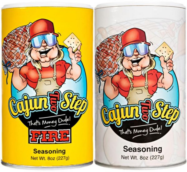 Cajun Two Step 시즈닝 가루 양념 케이준 투 스텝 세트 스테일크래커 버라이어티 번들 2개입 파이어 스파이스 블렌드 정통 크리올 루이지애나 요리용 16온스