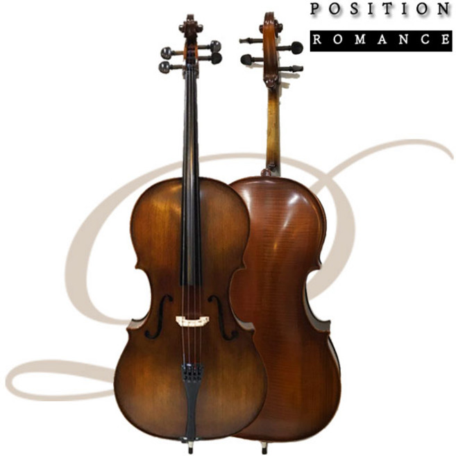 POSITION 연습용 입문용 국산 포지션 로망스첼로 PRC-200 풀구성품 무늬목, 1개