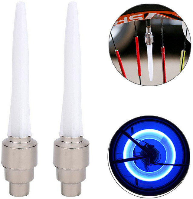 자전거 휠라이트 D타입, 2개, 블루