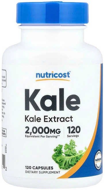 뉴트리코스트 케일 Kale 2000mg 캡슐 120정, 1개 - 쿠팡