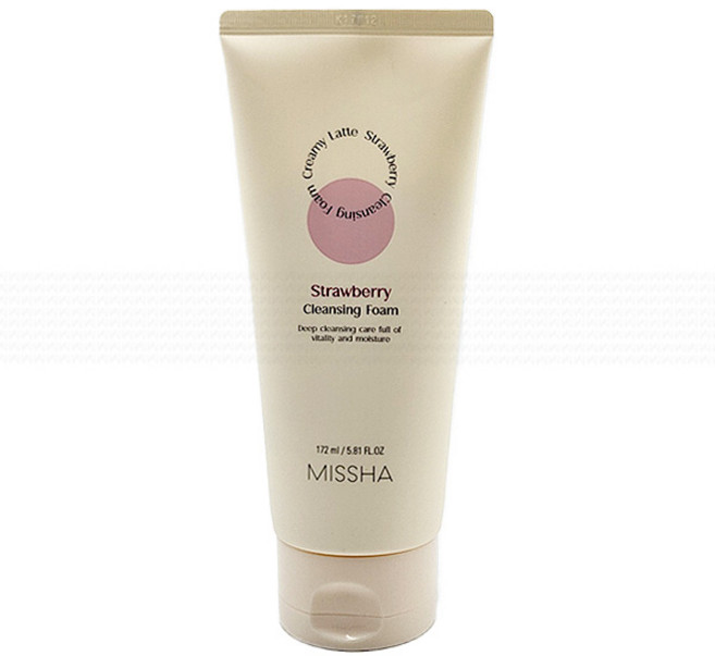 미샤 크리미 라떼 클렌징 폼 딸기, 172ml, 1개