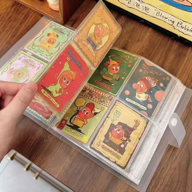 盲盒卡片收納冊 大容量卡包相冊, 1個, 【240卡位】四宮格 卡片豎放