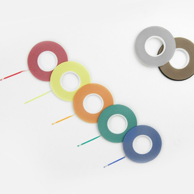 JSTrading 2mm 라인테이프 마네킹 패턴용 의상 드레이핑 접착테이프, 1개, 블랙