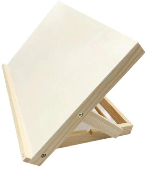 GHSHOP 그림 그리기용 나무 탁상 이젤 각도 조절 가능 책꽂이 접이식 드로잉 스케치 보드 초보자 및 성인 아티스트용, 목재, 나무 색