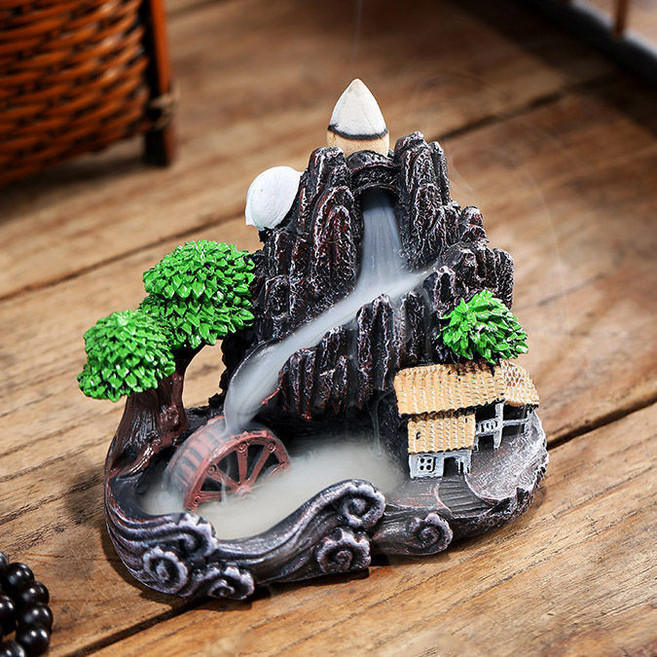 倒流香塔香創意擺件家用香粒, 55粒香+山清水秀,混閤香味