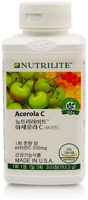 암웨이 아세로라C 비타민, 300정, 1개