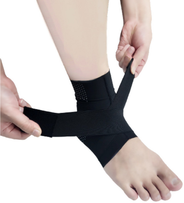 핫쿨스토어 얇은 발목보호대 엑스 테이핑 밴드형 좌우세트, 1개