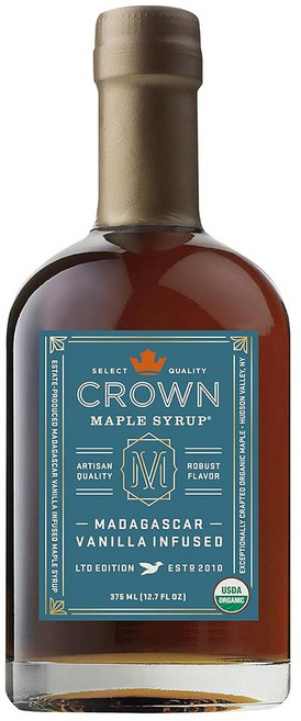 크라운 메이플 시나몬 25 팬케이크 Fl 끈적끈적한 칵테일 맛 번 인퓨즈드 와플 Oz 시럽 (6팩), Madagascar Vanilla