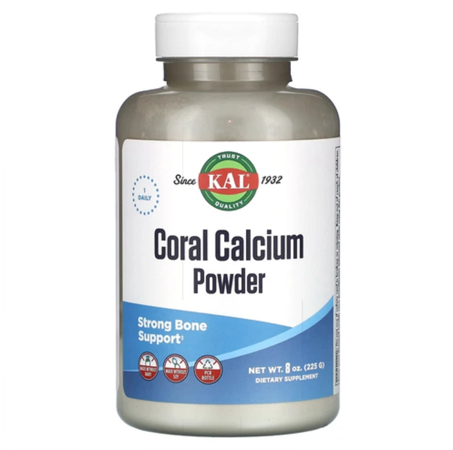 KAL 산호 칼슘 1000mg 분말 파우더 225g, 상품, 1개 - 쿠팡
