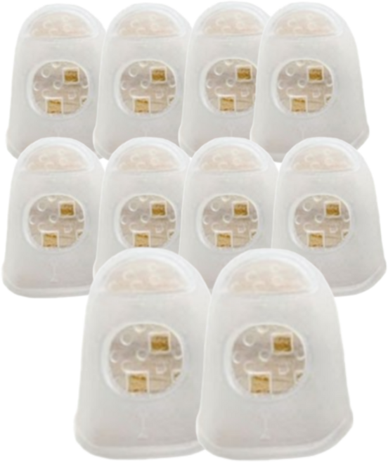 이지앤코 다용도 법원 사무용 서류정리 손가락 골무, 10개, 화이트