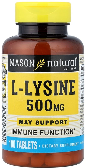 메이슨 내추럴 Mason Natural l-라이신 100정124409원산지:기타, 메이슨 내추럴 Mason Natural, l-라이신,, 1개, 100정 - 쿠팡