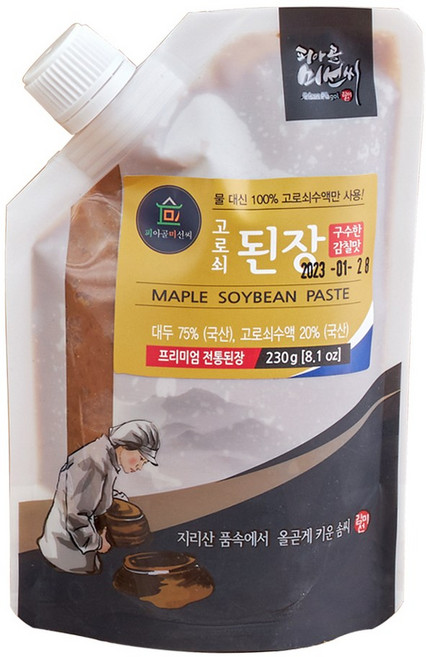 피아골 미선씨 고로쇠된장 파우치형, 1개, 230g