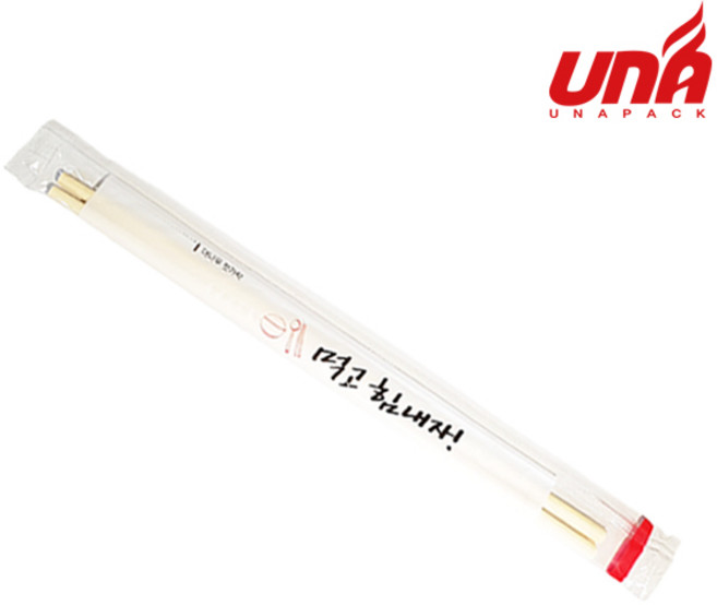 비닐포장 대나무 젓가락 200mm, 1개, 3000개