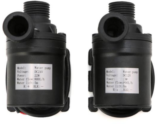 순환모터 열 브러시리스 모터 800LH 5M DC 12V 24V 온수 순환 워터 펌프B119, 02 24V, 1개