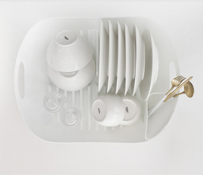 셰프웨어 식기건조대 / 그릇 선반 싱크대 식기건조기, 에나멜 화이트