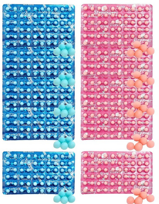 추억의과자 미니멍 사이다볼 딸기볼, 10개, 9g