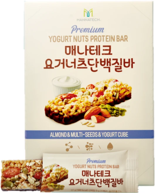 [요거너츠단백질바2세트] 특별한 저당설계 맛 영양 동시충족 명품 프리미엄 단백바, 2개 - 쿠팡