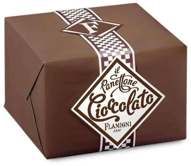 플라미니 파네토네 1kg 선물세트 FLAMIGNI Traditionell Glasierter Handwerklicher Panettone mit Kandierten Orangen, 초콜릿 드롭스 선물 상자