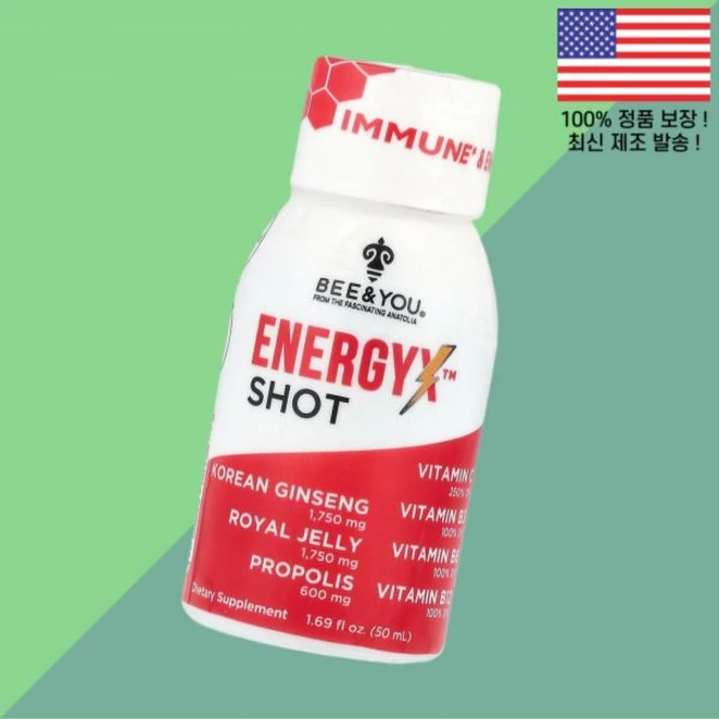 비앤유 에너지엑스 샷 카페인 프리 1.69온스 50ml Bee You EnergyX Shot Caffeine Free 1.69fl oz - 쿠팡